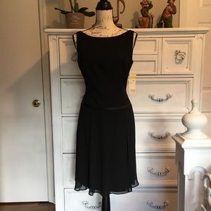 Vintage Yves Cossette Lovely Black Cocktail Dress.